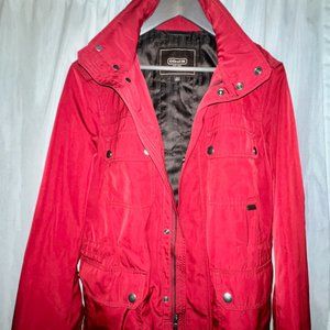 Crimson Red Coach Jacket